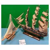 11 - LOT OF TWO MODEL SHIPS (N420)