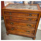 11 - THREE-DRAWER CHEST WITH INSET TOP