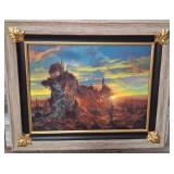 11 - DESERT LANDSCAPE ART FRAMED (U82)