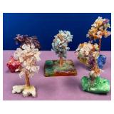 11 - FIVE GEMSTONE "TREES" (Y42)