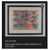 508 - AZOULAY LTD ED GOLD LEAF SILKSCREEN ART (U95