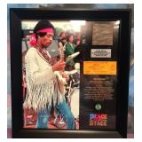L1 - JIMI HENDRIX WOODSTOCK MONTAGE FRAMED (A55)