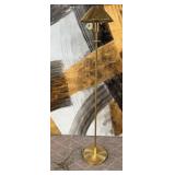 11 - BRASS-TONE FLOOR LAMP (P160)