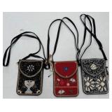 43 - NEW WMC THREE HOLIDAY CROSSBODY BAGS (Y121)
