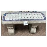 11 - CONCRETE/TILE GARDEN BENCH (P207)