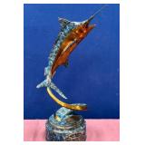 11 - BRONZE MARLIN SCULPTURE (Y138)
