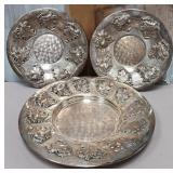 11 - THREE PIECES VINTAGE PLATTERS (D37)