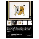 508 - ERTE LTD ED ART FRAMED (U99)