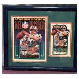 L1 - DAN MARINO SIGNED CARD/ TRIBUTE FRAMED (A78)