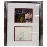 11 - HAND-PAINTED ANIMATION CEL ART FRAMED