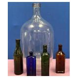 11 - LOT OF VINTAGE GLASS BOTTLES (Y127)