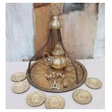11 - TRADITIONAL MOROCCAN/TURKISH TEA SET (D51)