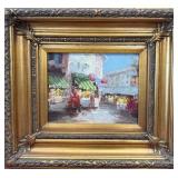 11 - OIL ON CANVAS ART FRAMED 18X16" (Y44)