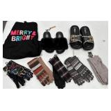 43 - NEW WMC KNIT HAT, GLOVES, SLIPPERS (Y119)