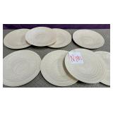 11 - LOT OF EIGHT BELLEEK PLATES (N183)
