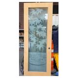 11 - ETCHED GLASS DOOR 95X35" (P171)