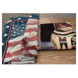 11 - LOT OF TWO THROW BLANKETS (Y131)