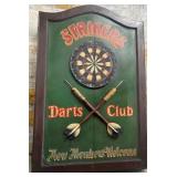 11 - STRIKERS DART CLUB DARTBOARD CABINET (N213)