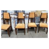 11 - FOUR MATCHING DINING TABLE CHAIRS