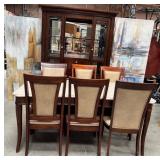 11 - DINING TABLE WITH SIX CHAIRS