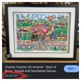 11 - CHARLES FAZZINO LTD ED ART FRAMED W/COA (N207
