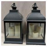 17 - PAIR OF CANDLE LANTERNS (C5)