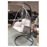 11 - VINTAGE HANGING/SWINGING PATIO CHAIR