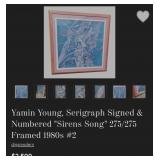 508 - YAMIN YOUNG LTD ED SERIGRAPH FRAMED (U85)