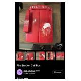 404 - VINTAGE EMERGENCY TELEPHONE BOX (N276)