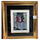 508 - SERIGRAPH EROTIQUE  DANCE FRAMED ARTWORK