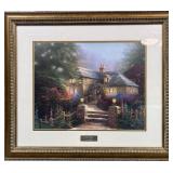 11 - THOMAS KINKADE ART FRAMED 26X30" (N214)