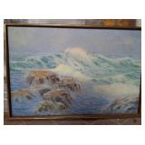 508 - SEASCAPE ART FRAMED (U86)