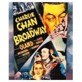 L1 - CHARLIE CHAN ON BROADWAY MOVIE PRINT MOUNTED