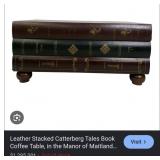 11 - STACK OF BOOKS COFFEE TABLE WITH DRAWER (U75)