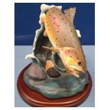 N - DANBURY MINT TROUT SCULPTURE (N113)