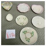 11 - BELLEEK & OTHER SAUCERS (N176)