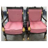 11 - PAIR OF ARMCHAIRS WITH CUSHIONS (F4)