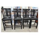 11 - FOUR COUNTER-HEIGHT CHAIRS