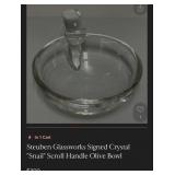 J2 - STEUBEN GLASS TRINKET DISH (M15)