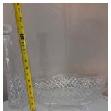 J2 - VINTAGE DECANTER & CENTERPIECE BOWL (K50)
