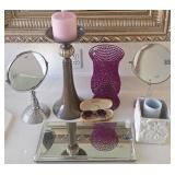 J2 - STAND MIRRORS, MIRROR TRAY, CANDLE HOLDERS