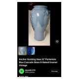 J2 - TWO ART GLASS URN-STYLE VASES (L37)