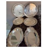 J2 - SIX VINTAGE SERVING TRAYS (K52?)