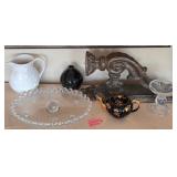 J2 - WALL SCONCE CANDLEHOLDER, CAKE PLATE, MORE