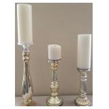 J2 - THREE PILLAR CANDLE HOLDERS (L15)