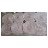 J2 - LOT OF EIGHT ROUND PLACEMATS (L65)
