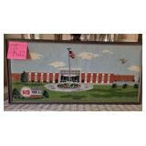 J2 - NEEDLEWORK ART FRAMED 11X24' (R22)