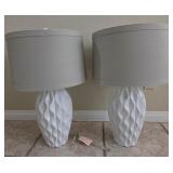 J2 - PAIR OF MATCHING TABLELAMPS (R44)