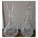 J2 - TWO VINTAGE DECANTERS (R58)