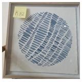 J2 - ABSTRACT ART FRAMED 18'SQ (K82)